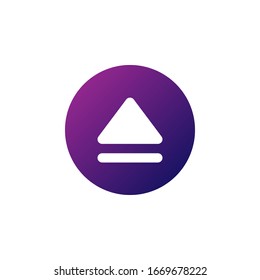 open media icon vector. perfect for multimedia player interface button and any purposes