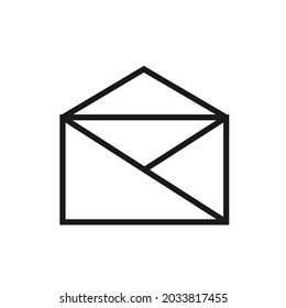 open message icon set or symbol design