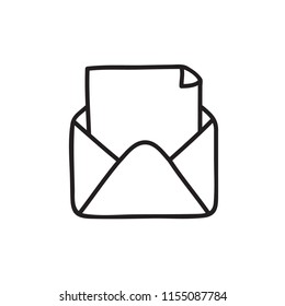 open message with line style