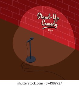 Open Mic Stand Up Comedy Stage Show