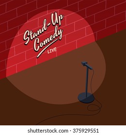 open mic stand up comedy stage show