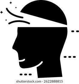 Open mind Line vector Icon Design