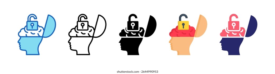 Open Mind Multiple Style Icon Set Collection.