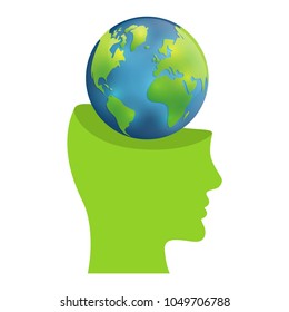 open mind with planet earth