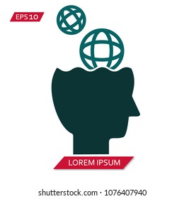 open mind vector icon