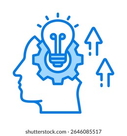 Open Minded Icon Element for Design