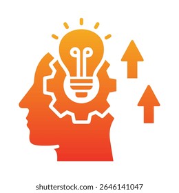 Open Minded Icon Element for Design