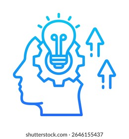 Open Minded Icon Element for Design