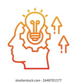 Open Minded Icon Element for Design