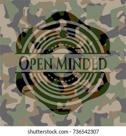 Open Minded on camo texture