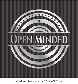 Open Minded silvery emblem