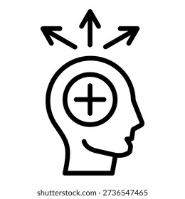 Open Mindedness Icon Element For Design