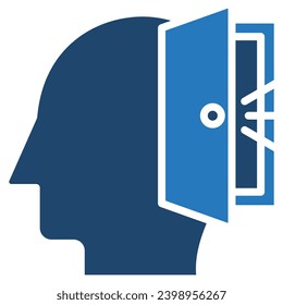 Open mindedness Icon line vector illustration