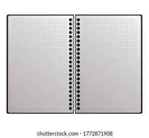Open mockup notebook design of corporate identity template and branding theme Vector illustration