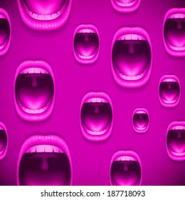 open mouth