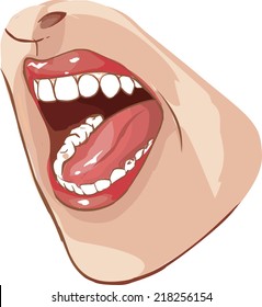 open mouth