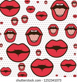 open mouth pattern isolated icon