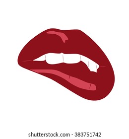 Open mouth with teeth