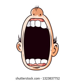 38,318 Cartoon Open Mouth Images, Stock Photos & Vectors | Shutterstock