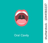 Open Mouth with Teeth and Tongue line icon isolated on background. Dental concept. Symbol of communication. Illustration for info graphics, websites and print media. Vector flat icon.