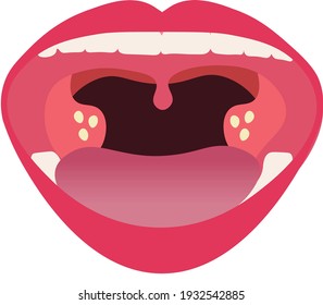 Open Mouth Tongue Sticking Out Stock Vector (Royalty Free) 1932542885 ...