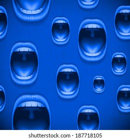 open mouths background