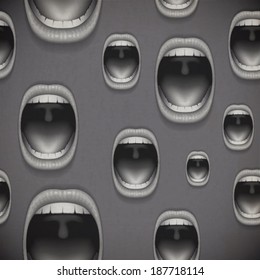 open mouths background