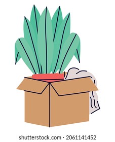 abrir caja móvil sobre blanco
