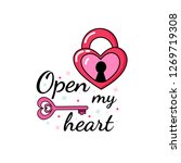 Open my heart. Background. Wallpaper