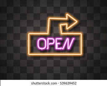 Open Neon Sign 
