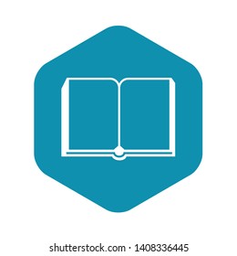 Open new book icon. Simple illustration of open new book vector icon for web design isolated on white background