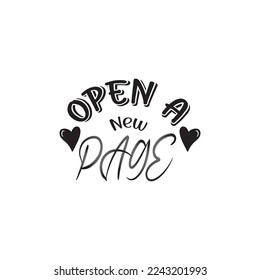 open new page quote motivational inspirational vector writing design