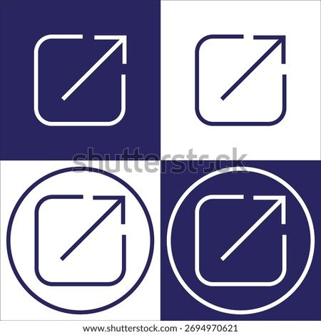 Open in new tab icon template