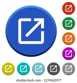 Open in new window round color beveled buttons with smooth surfaces and flat white icons