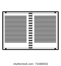 open notebook or agenda icon image 