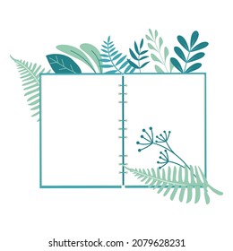An open notebook, a glider, a calendar, organizer or a diary.