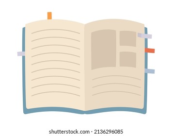 open notebook icon on white background