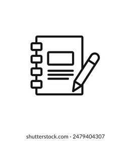 Open Notebook Icon Perfect for Note-Taking and Journals