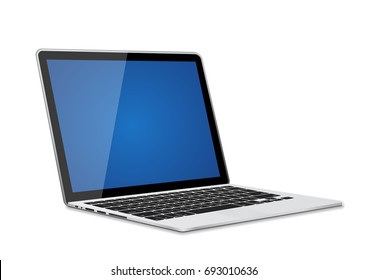 Open notebook isolated on white background