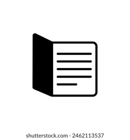 Open Notebook, Opened Copybook flat vector icon. Simple solid symbol isolated on white background. Open Notebook, Opened Copybook sign design template for web and mobile UI element