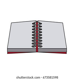 open notebook spiral write supply work