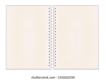 Open notebook. vector illustration