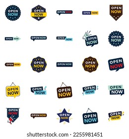 Open now set 25 different design choices