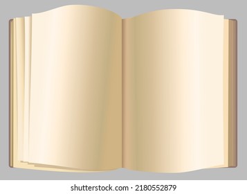 abrir libro viejo sobre fondo gris