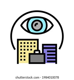 vector de icono de color de operaciones abiertas. signo de operaciones abiertas. ilustración de símbolo aislado