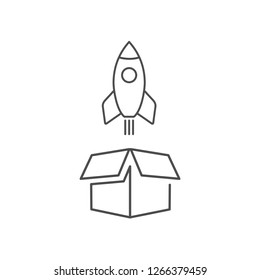 Open opportunities. Vector icon. White background.