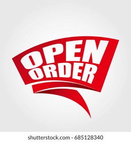 Open order labels banners