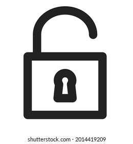 Open outline icon, suitable for office set