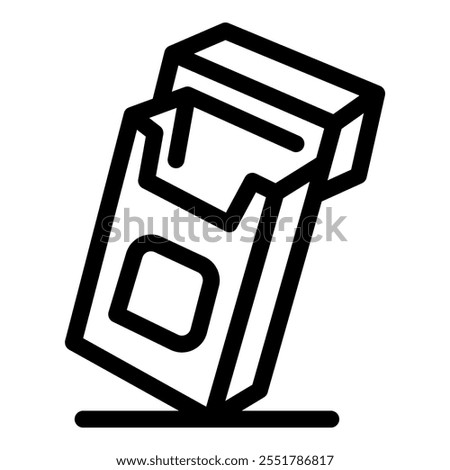 Open pack of cigarettes resting on a surface, showcasing the foil and suggesting recent use