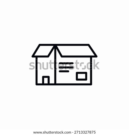 open package icon sign vector